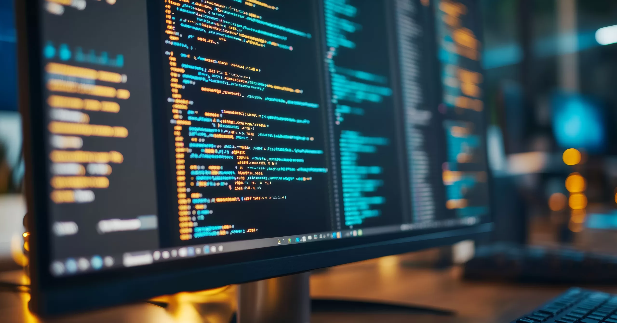 Hacker preventative code on a computer screen